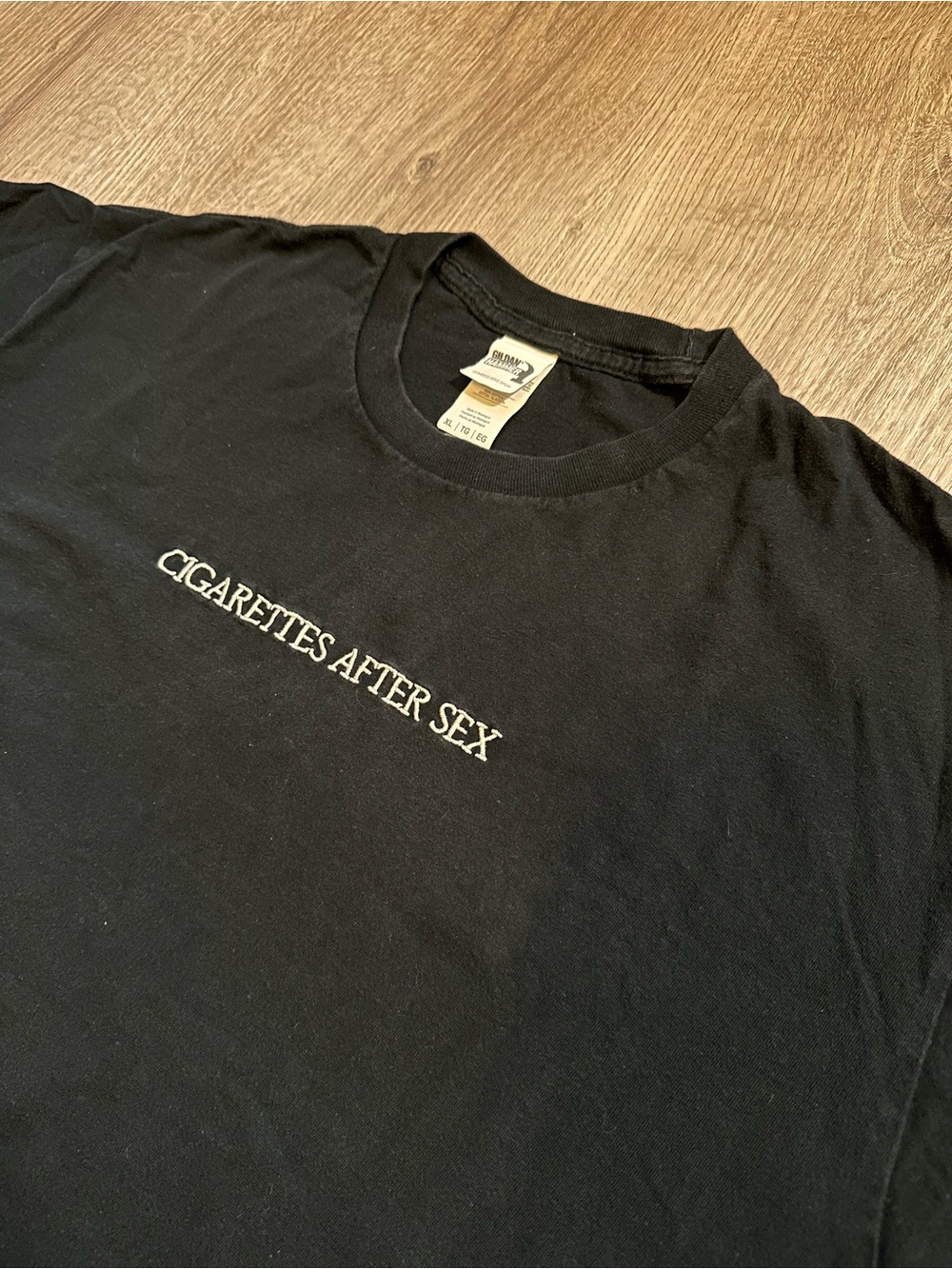 Black 'CIGARETTES AFTER SEX' Embroidered Tee